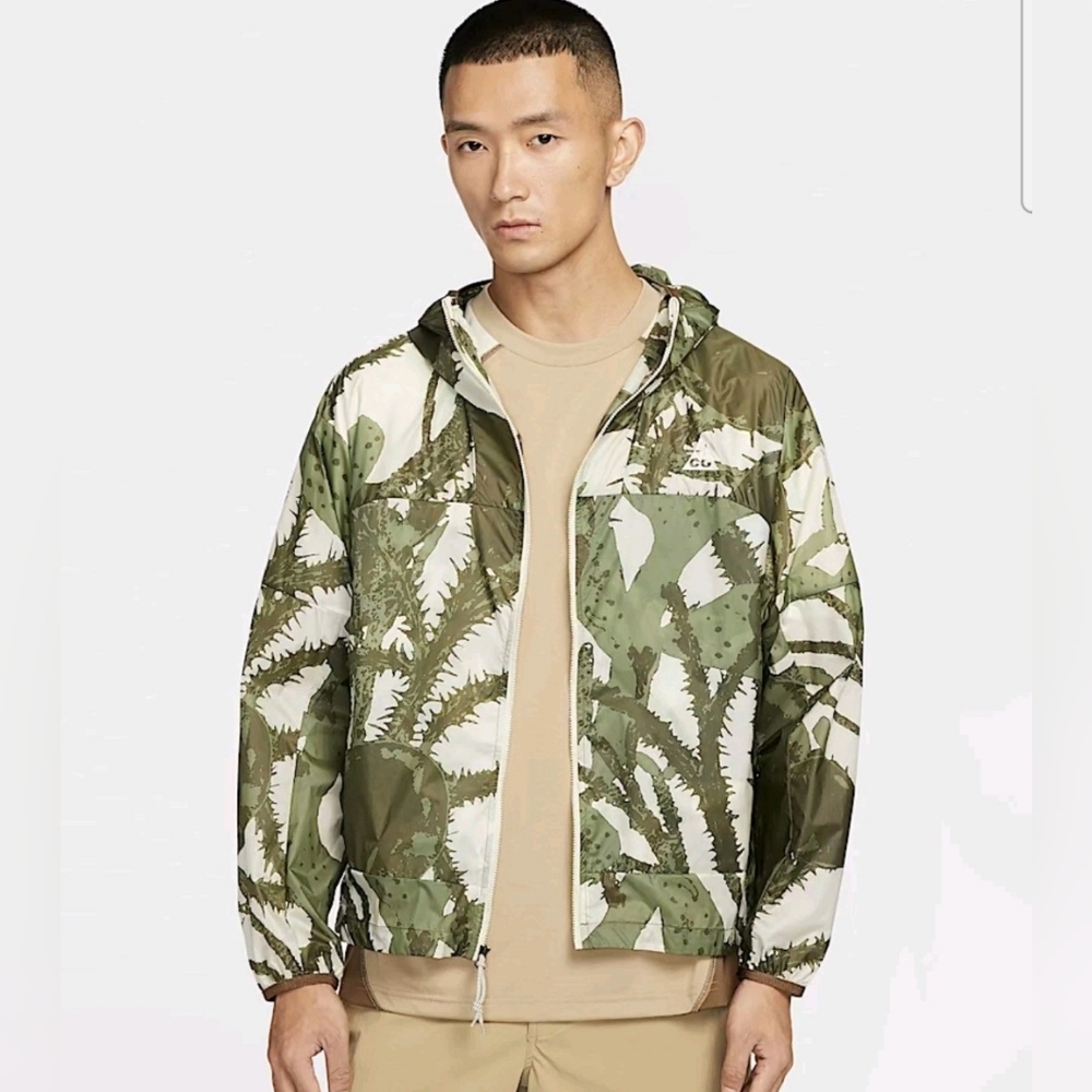 Nike ACG "Cinder Cone" Windproof Packable Jacket ~ Mosswood IH3580-229 Men's: M